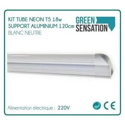 GREENSENSATION Kit Tube 120cm Néon T5 Sur Support Aluminium éclairage économique -Pas Cher Eclairage professionnel Magasin 1127294 3