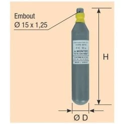 FIRELESS Cartouche CO2 Désenfumage 80G D15 50C Sans Bague -Pas Cher Eclairage professionnel Magasin 11752422 2