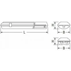 Plafonnier Beghelli 2X58W étanche IP65 Longueur 150cm 258RE 5 Plafonnier Beghelli 2X58W étanche IP65 Longueur 150cm 258RE -Pas Cher Eclairage professionnel Magasin 12976079 2