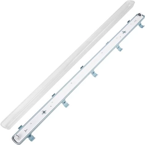 BeMatik - Ecran étanche Pour Tube LED 1 X 1200 Mm Avec Raccordement à Deux Extrémités IP65 T8 G13 4 BeMatik - Ecran étanche Pour Tube LED 1 X 1200 Mm Avec Raccordement à Deux Extrémités IP65 T8 G13 – Image 2