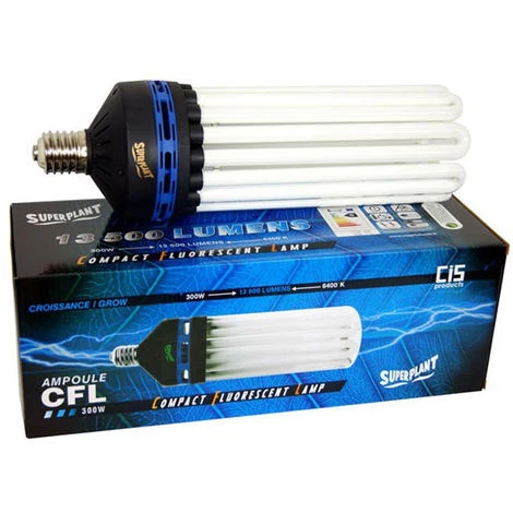 Ampoule CFL 300W Croissance 6400K - Superplant, Douille E40 3 Ampoule CFL 300W Croissance 6400K - Superplant, Douille E40