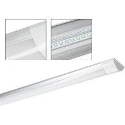 ECD GERMANY LED Batten Tube Plafond 18W 60cm Blanc Froid 1305LM 220-240V En Aluminium -Pas Cher Eclairage professionnel Magasin 15937728 4