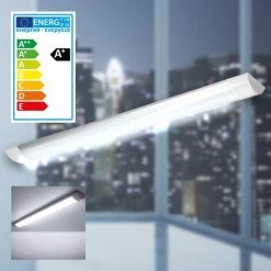 ECD GERMANY LED Batten Tube Plafond 18W 60cm Blanc Froid 1305LM 220-240V En Aluminium -Pas Cher Eclairage professionnel Magasin 15937728 5