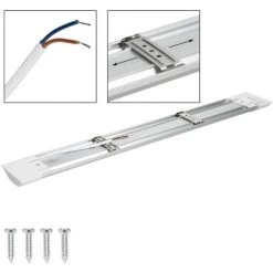 ECD GERMANY LED Tube Néon 45W 150cm Blanc Chaud Led Batten Spot Lampe Lumière Pour Plafond -Pas Cher Eclairage professionnel Magasin 16031882 3