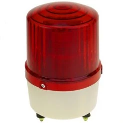 BeMatik - Lampe De Signal LED Rouge 115 Mm. Gyrophare Avec Effet De Rotation