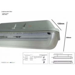 Réglette LED étanche Double Pour Tubes Lumineuse T8 120cm IP65 (boitier Vide) (Pack De 8) - SILAMP -Pas Cher Eclairage professionnel Magasin 16592595 3