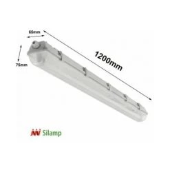 SILAMP Réglette LED étanche Pour Tube LED T8 120cm IP65 (Pack De 12) -Pas Cher Eclairage professionnel Magasin 16738698 4
