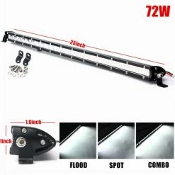 INSMA 25" 72W Led Travail Lampe Lampe Conduite Work Lightlightlight Barre Offroad Suv 4Wd -Pas Cher Eclairage professionnel Magasin 16984162 2