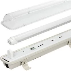 ECD GERMANY Applique Murale Luminaire LED Ampoule Etanché Humidité électrique Cave Tube120cm -Pas Cher Eclairage professionnel Magasin 19168870 3