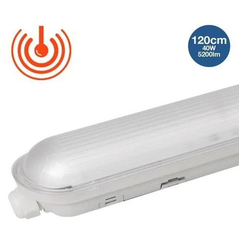 BARCELONA LED Réglette étanche LED Traversante Avec Capteur 40W 120cm 4000K 3 BARCELONA LED Réglette étanche LED Traversante Avec Capteur 40W 120cm 4000K