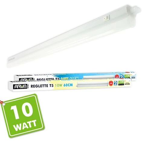 ARUM LIGHTING Réglette Avec Tube LED Intégré T5 10W 60 Cm | Température De Couleur: Blanc Froid 6000K 4 ARUM LIGHTING Réglette Avec Tube LED Intégré T5 10W 60 Cm | Température De Couleur: Blanc Froid 6000K – Image 2