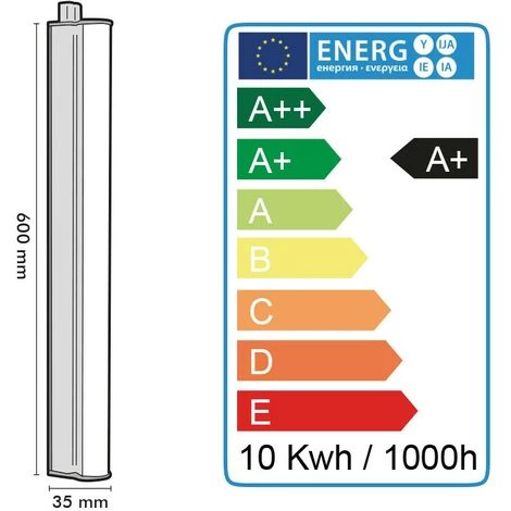 ARUM LIGHTING Réglette Avec Tube LED Intégré T5 10W 60 Cm | Température De Couleur: Blanc Froid 6000K 7 ARUM LIGHTING Réglette Avec Tube LED Intégré T5 10W 60 Cm | Température De Couleur: Blanc Froid 6000K – Image 5