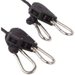 BEARSU Paire De 1/20,3 Cm Heavy Duty Réglable Lampes De Culture à Cliquet Corde Cintre Yoyo Pour Installations De Lampes De Culture Et De Jardinage