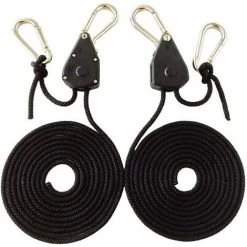 BEARSU Paire De 1/20,3 Cm Heavy Duty Réglable Lampes De Culture à Cliquet Corde Cintre Yoyo Pour Installations De Lampes De Culture Et De Jardinage 9 BEARSU Paire De 1/20,3 Cm Heavy Duty Réglable Lampes De Culture à Cliquet Corde Cintre Yoyo Pour Installations De Lampes De Culture Et De Jardinage -Pas Cher Eclairage professionnel Magasin 25029135 3