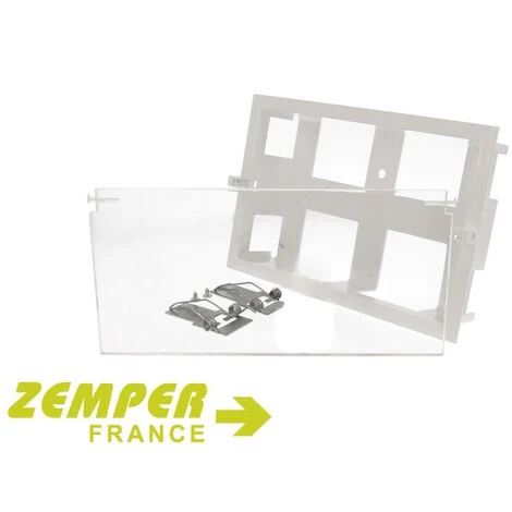 ZEMPER Porte étiquette Non Sérigraphié Encastré Mural / Plafond Pour BAES 4 ZEMPER Porte étiquette Non Sérigraphié Encastré Mural / Plafond Pour BAES – Image 2