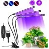 LITZEE Lampe De Croissance,60 LED Spectre Complet Réglable Lampe Horticole Clipable Lampe De Plante Avec 3 Minuterie Et Fonction Auto ON/OFF Lampe -Pas Cher Eclairage professionnel Magasin 26461611 1