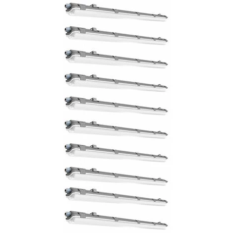 ETC-SHOP Lampe LED étanche à L'humidité 127,5 Cm Lampe D'atelier Blanc Neutre Lampe De Bain LED 18 Watts Tube LED Garage, 1x T8 18W 1x 1700lm 4000K, Lot De 10 3 ETC-SHOP Lampe LED étanche à L'humidité 127,5 Cm Lampe D'atelier Blanc Neutre Lampe De Bain LED 18 Watts Tube LED Garage, 1x T8 18W 1x 1700lm 4000K, Lot De 10