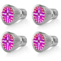 BRIDAY SMD2835 Lot De 4 Lampes De Croissance à LED Pour Plantes Culot E27 10 W
