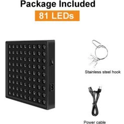 ZEBRAA 2000W / 3000W LED Plante à Spectre Complet UV élève La Lampe Végétale Légère Pour Plante Hydroponique Intérieure 81LED / 169LED (Type 2 (81LED - Prise UE)) -Pas Cher Eclairage professionnel Magasin 28832975 3