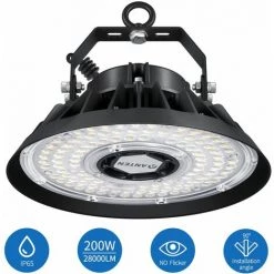 Anten UFO LED Projecteur Industreil 200W, 140LM/W,AC100-277V,RA>80,5000K