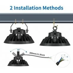 Anten UFO LED Projecteur Industreil 200W, 140LM/W,AC100-277V,RA>80,5000K -Pas Cher Eclairage professionnel Magasin 30833170 3