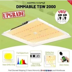 Mars Hydro TSW 2000W LED élèvent La Lumière Hydroponique à Spectre Complet Pour Les Plantes D'intérieur