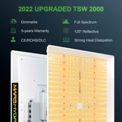 Mars Hydro TSW 2000W LED élèvent La Lumière Hydroponique à Spectre Complet Pour Les Plantes D'intérieur -Pas Cher Eclairage professionnel Magasin 32466609 4