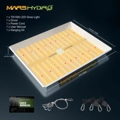 Mars Hydro TS1000 LED à Spectre Complet élèvent Une Lampe Solaire à Intensité Variable Pour La Culture Hydroponique Des Fleurs De Lé -Pas Cher Eclairage professionnel Magasin 32466611 5