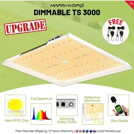 Mars Hydro TS 3000W LED élèvent Le Spectre Complet De La Lumière Pour Les Plantes D'intérieur Flower Veg IR 3 Mars Hydro TS 3000W LED élèvent Le Spectre Complet De La Lumière Pour Les Plantes D'intérieur Flower Veg IR