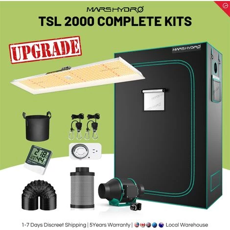 Mars Hydro TSL 2000 Eclairage Horticole LED Grow Light+120x60cm Grow Tente Chambre De Culture Indoor Grow Box+filtre à Charbon + Ventilateur En Ligne Spectre Complet LED Horticole Hydroponique Kits 3 Mars Hydro TSL 2000 Eclairage Horticole LED Grow Light+120x60cm Grow Tente Chambre De Culture Indoor Grow Box+filtre à Charbon + Ventilateur En Ligne Spectre Complet LED Horticole Hydroponique Kits