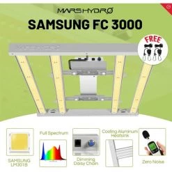 Mars Hydro FC 3000 LED élèvent La Lumière Avec La Culture Hydroponique Des Plantes D'intérieur Samsung LM301B Et Osram à Spectre Com