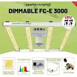 Mars Hydro FC-E 3000 LED Grow Light Barre à Spectre Complet Fleur UV IR