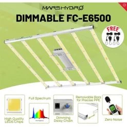 Mars Hydro FC-E 6500 LED élèvent La Lumière UV IR De Fleur De Barre De Spectre Complet Pour La Culture Hydroponique D'intérieur