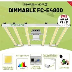 Mars Hydro FC-E 4800 LED élèvent La Lumière UV IR De Fleur De Barre De Spectre Complet Pour La Culture Hydroponique D'intérieur