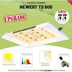 Mars Hydro TS 600W LED Grow Lights Lampe à Panneau LED à Spectre Complet Hydroponique Pour Plantes D'intérieur De La Graine à La Réc