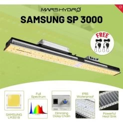 Mars Hydro SP 3000 SamsungLM301B LED élèvent Un Spectre Complet De Lumière, Idéal Pour Les Fleurs Végétales