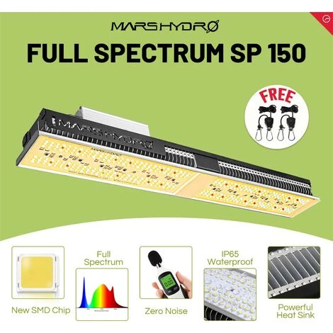 Mars Hydro SP 150 LED élèvent Une Bande Lumineuse à Spectre Complet Pour Plantes D'intérieur HPS HID 3 Mars Hydro SP 150 LED élèvent Une Bande Lumineuse à Spectre Complet Pour Plantes D'intérieur HPS HID