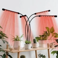 IDMARKET Lampe De Croissance 4 Têtes 80 LED 3 éclairages Pour Plantes -Pas Cher Eclairage professionnel Magasin 36012210 4