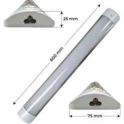 LED ATOMANT SL Luminaire LED Lineal Surface Avec Commutateur 60cm 20W 1700LM 6500K | Blanc Froid 6500K - Pack 1 Pce. - Blanc Froid 6500K -Pas Cher Eclairage professionnel Magasin 36290990 4