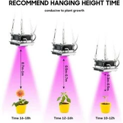 SUNFLOWER Lampe De Croissance à LED 300W, Lampe De Plante à LED, Lampe De Plante à Spectre Complet, Adaptée Aux Plantes D'intérieur, Fleurs, Légumes, Plantes Succulentes, Graines (violet) -Pas Cher Eclairage professionnel Magasin 38145271 4