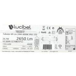 SIEMENS Lucibel TBN2406.ST Led Tubulaire Luminaire étanche 60cm 24W 4000K Ip65 Std 50000h Ø90 - Blanc -Pas Cher Eclairage professionnel Magasin 39343983 3