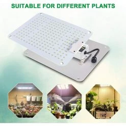 VERSAILLESFR Lampe De Croissance , Lampe Led Horticole Avec Infrarouge IR, Lumières De Plantes à Spectre Complet Comme Le Soleil Pour Les Plantes D'intérieur, Croissance Et Floraison, Haute PPFD -Pas Cher Eclairage professionnel Magasin 40004794 4