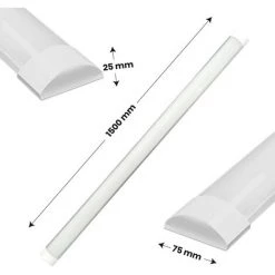 LED ATOMANT SL Luminaire LED Lineal Surface 150cm 48W 4800LM | Blanc Froid 6500K - Pack 1 Pce. - Blanc Froid 6500K -Pas Cher Eclairage professionnel Magasin 40369075 4