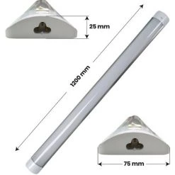 LED ATOMANT SL Luminaire LED Lineal Surface Avec Commutateur 120cm 40W 3300LM 6500K | Blanc Froid 6500K - Pack 1 Pce. - Blanc Froid 6500K -Pas Cher Eclairage professionnel Magasin 40375388 4