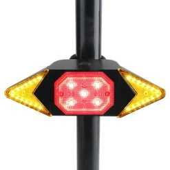 AIDUCHO Feu Arrière De Vélo Clignotants Clignotants étanches Clignotant Feu D'avertissement De Frein Arrière De Vélo Avec Télécommande Sans Fil Feux Arrière De Vélo Rechargeables Intelligents