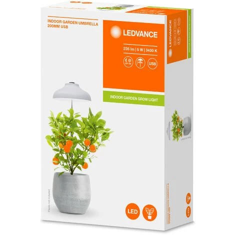 LEDVANCE, S.A.U LEDVANCE Lampe à LED Blanche Pour Plantes Avec 235lms Et Tige Extensible Pour Le Jardin Intérieur, Lampe Pour Herbes Aromatiques Avec Fonction De Minuterie - Weiß 4 LEDVANCE, S.A.U LEDVANCE Lampe à LED Blanche Pour Plantes Avec 235lms Et Tige Extensible Pour Le Jardin Intérieur, Lampe Pour Herbes Aromatiques Avec Fonction De Minuterie - Weiß – Image 2
