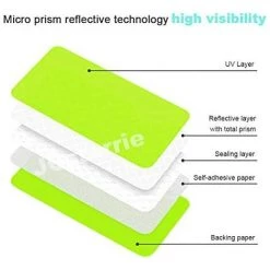 SUPERMARKET Lot De 41 Autocollants Réfléchissants Rétro Réfléchissants Superma Pour La Sécurité De La Nuit Fixation Universelle -Pas Cher Eclairage professionnel Magasin 42740711 3