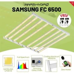 Mars Hydro FC 6500 LED élèvent La Barre De Culture De Plantes D'intérieur à Spectre Complet SamsungLM301B Et Osram