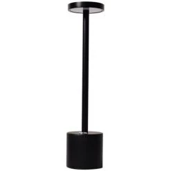 ZHUOXUAN Lampe De Table Sans Fil LED Rechargeable USB Moderne Avec 3 Modes Intensité Variable Pour Restaurant, Chambre à Coucher Noir