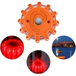 VERSAILLESFR Éclairage De Secours Multifonction Voyant D'avertissement Gyrophare 15 LED Route Flare De Sécurité Orange -Versailles -Pas Cher Eclairage professionnel Magasin 47135086 4